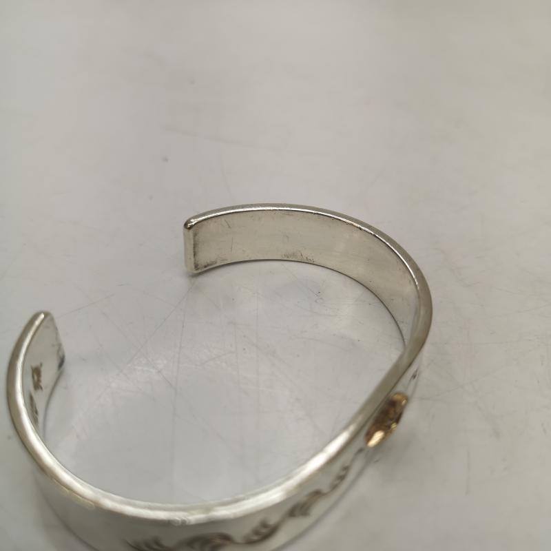 アリゾナフリーダム 唐草 太陽神 バングル ブレスレット K18 シルバー