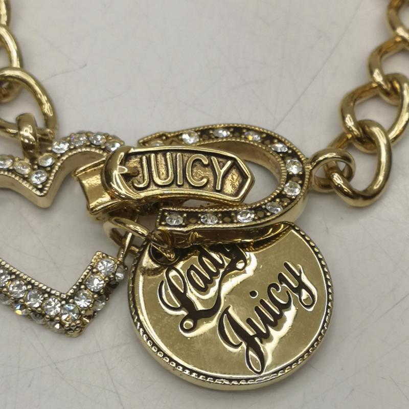 ジューシークチュール ゴールド ラインストーン ハートチャーム