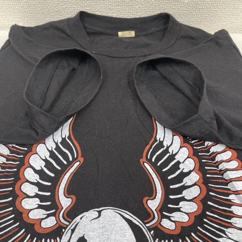 ハーレーダビッドソン 80s USA製 スカルウイング 半袖 Tシャツ ROCKY