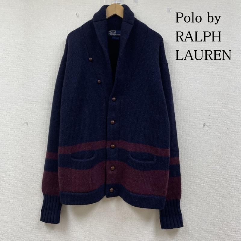 POLO ポロバイラルフローレン カーディガン ニット クルミボタン ウール ポロバイラルフローレン ショールカラー ニット カーディガン セーター