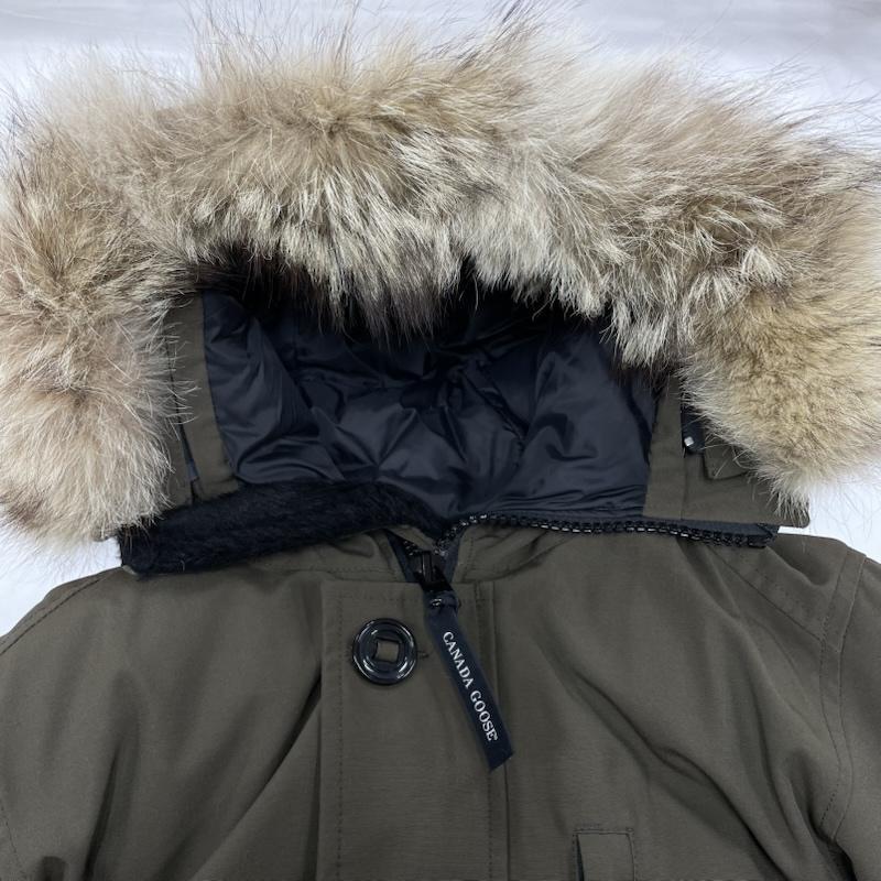   JASPER ダウンパーカ L グレー 美品 ファー欠 □極美品【CANADA GOOSE】JASPER、ジャスパー、ダウン、XS、濃灰