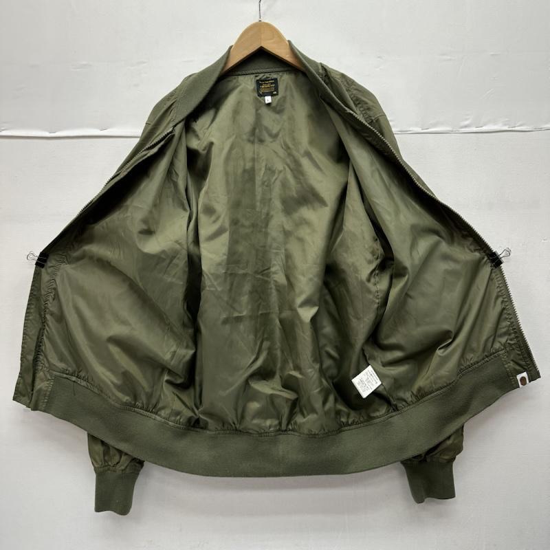 アベイシングエイプ MA-1 ロゴ スリーブ ナイロン ジャケット