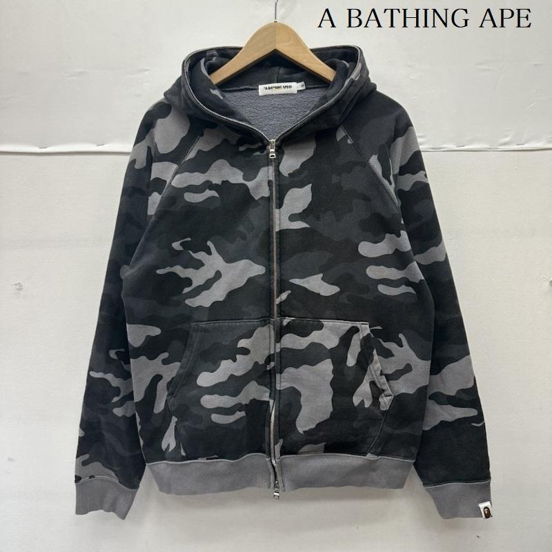 アベイシングエイプ 迷彩 フル ジップ マルチカモ パーカー S 50146567