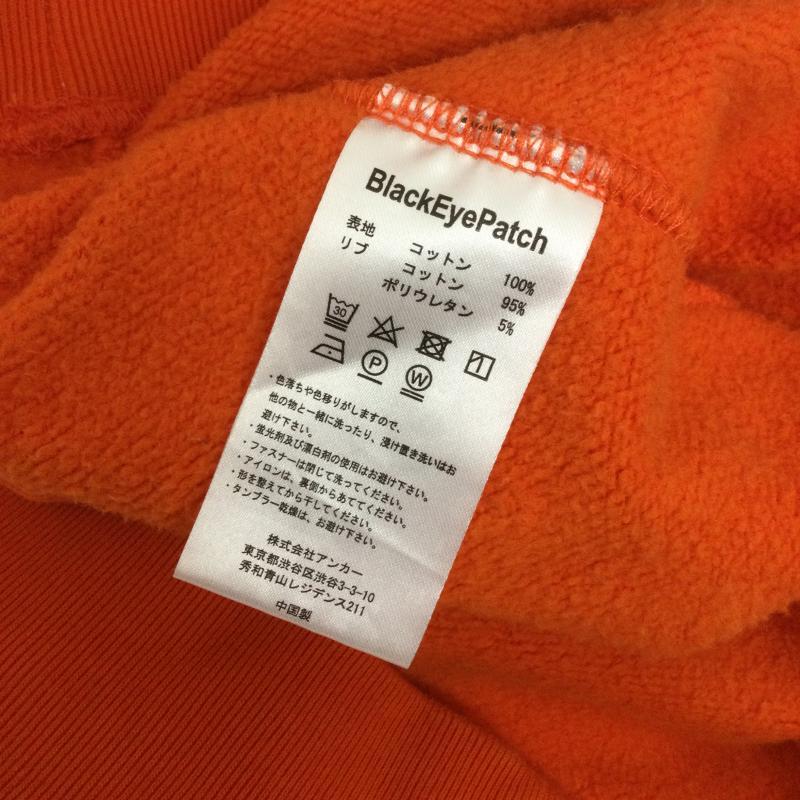 【希少】ブラックアイパッチ LHP 限定 取扱注意 パーカー M オレンジ 赤 希少】ブラックアイパッチ LHP 限定 取扱注意 パーカー M オレンジ 赤