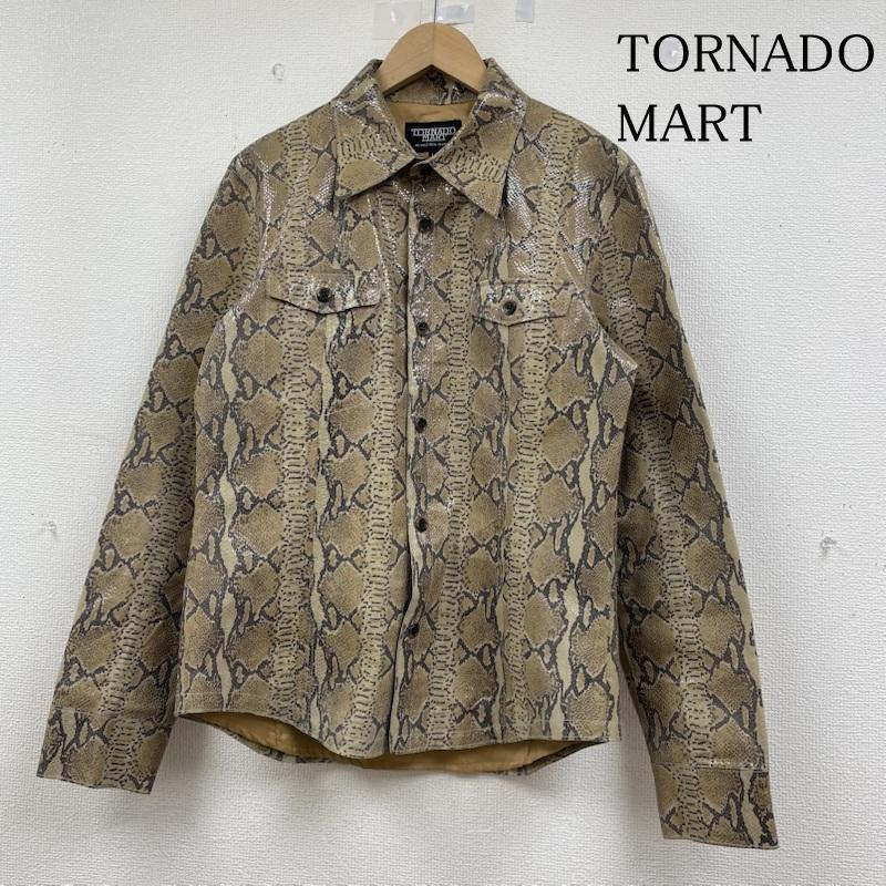 トルネードマート パイソン柄 レザー ジャケット ブルゾン ヘビ柄 豚皮