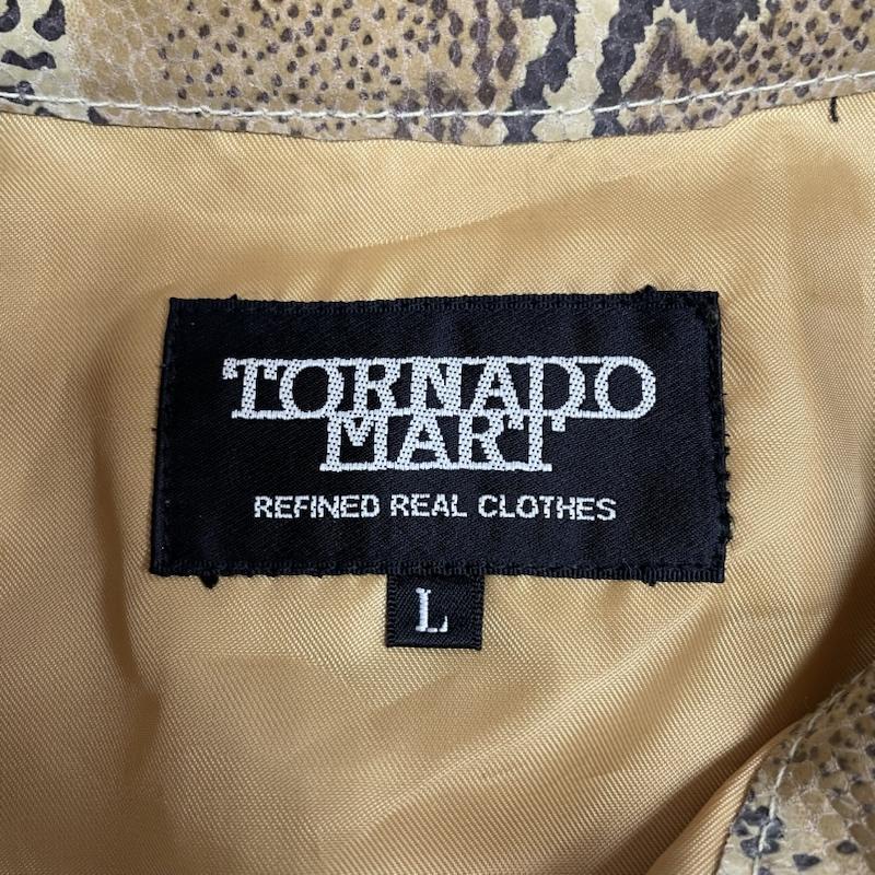 トルネードマート パイソン柄 レザー ジャケット ブルゾン ヘビ柄 豚皮