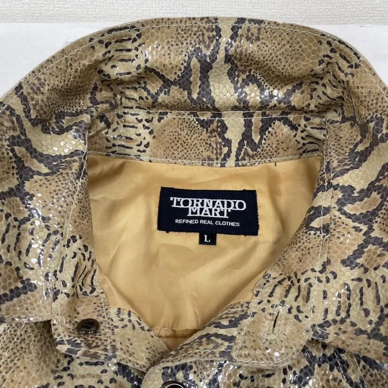 トルネードマート パイソン柄 レザー ジャケット ブルゾン ヘビ柄 豚皮