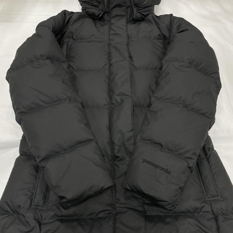 美品 パタゴニア ダウンウィズイットパーカ ダウンコート ロング ブラック パタゴニア ウィメンズ ダウンウィズイットパーカ ロングダウン コート