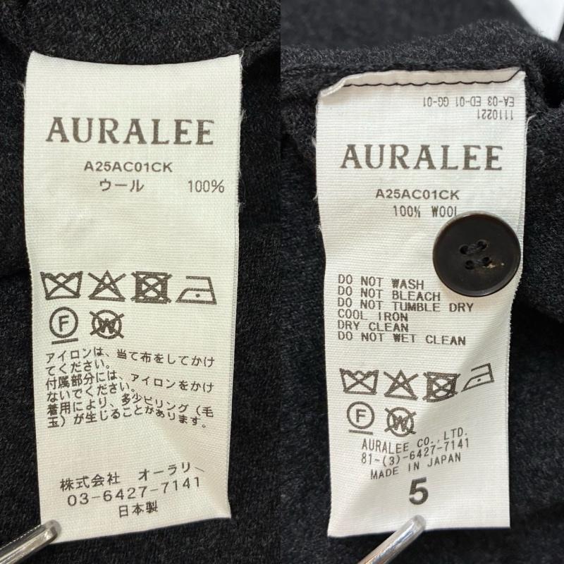 オーラリー 25AW HIGH TWIST WOOL KNIT SHIRT CARDIGAN ウール ニット