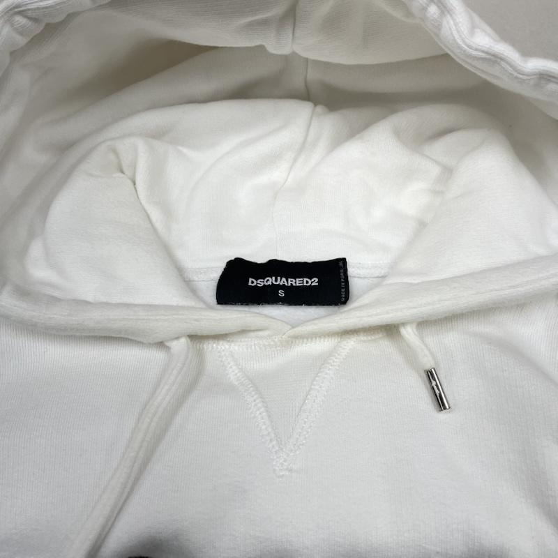 ディースクエアード2 パーカー MILANO ロゴ プリント フード付き 裏