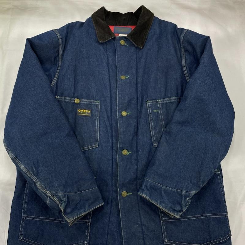 オシュコシュ カバーオール デニムジャケット 裏フリース 42R OSHKOSH（オシュコシュ） 70's デニム カバーオール ヴィンテージ 42R