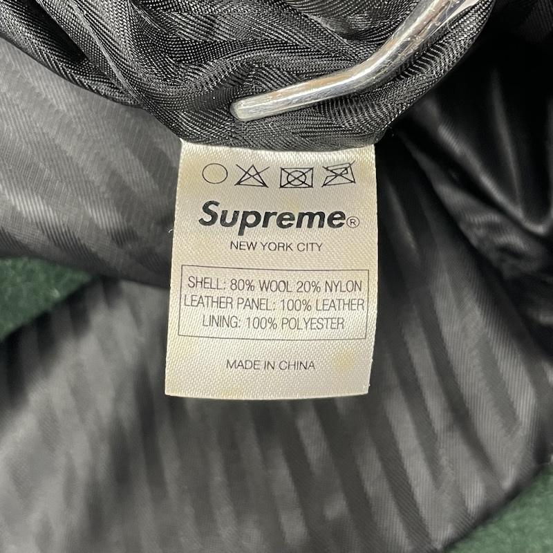 シュプリーム ドンキージャケット レザー ウール コート ブルゾン M