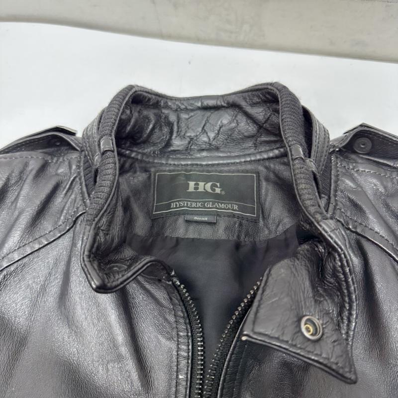 ヒステリックグラマー ピッグ レザー リブ ジャケット 4LB-1561 豚革 S