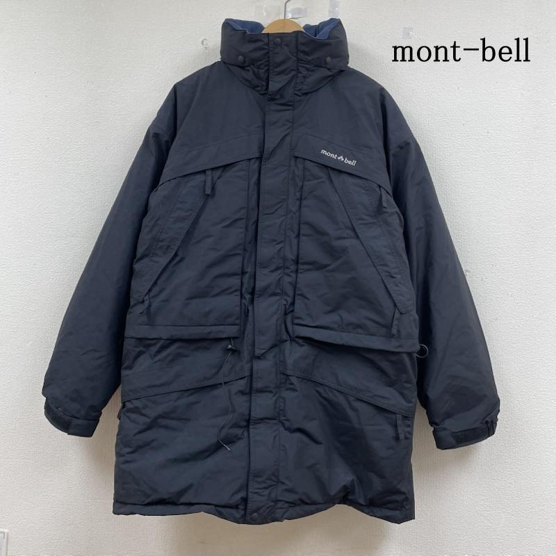 モンベル マウンテンパーカー 中綿 ジャケット ジップアップ ロゴ 刺繍