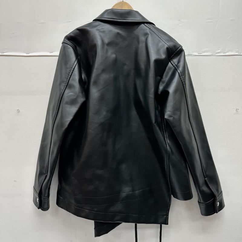 ブラックコムデギャルソン 22SS フェイク レザー 変形 ジャケット 1I