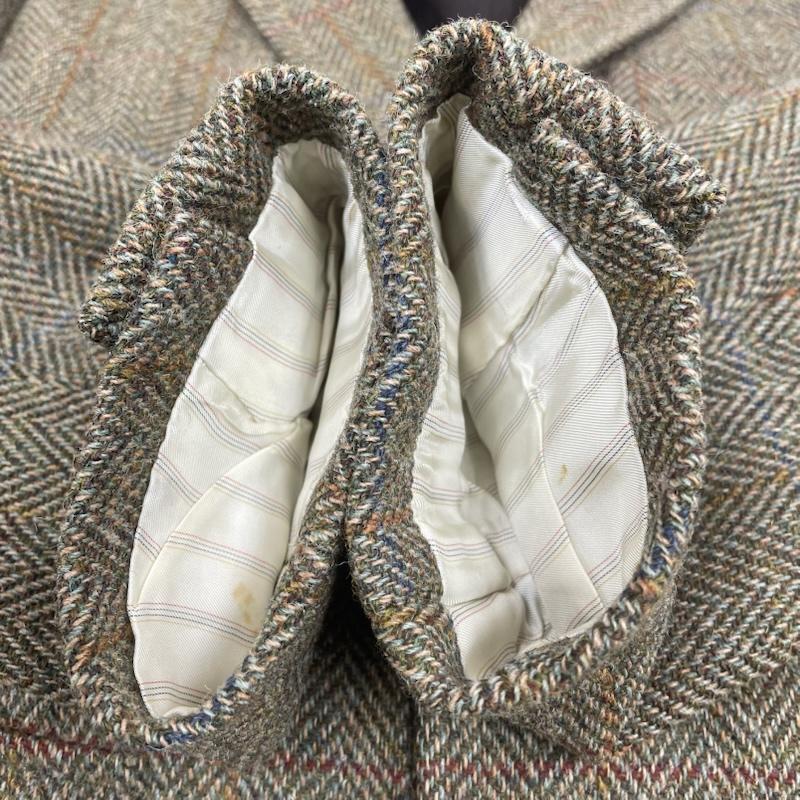 ジェイプレス ハリスツイード テーラード ジャケット 胡桃ボタン