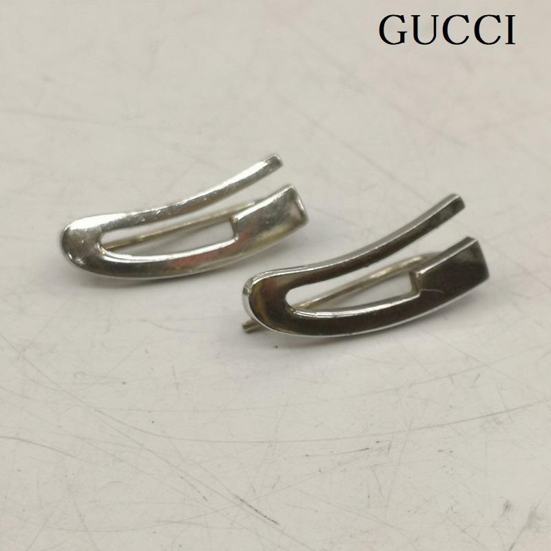 GUCCI（グッチ） Gロゴ 両耳 シルバー ピアス SV 925 - 50148003