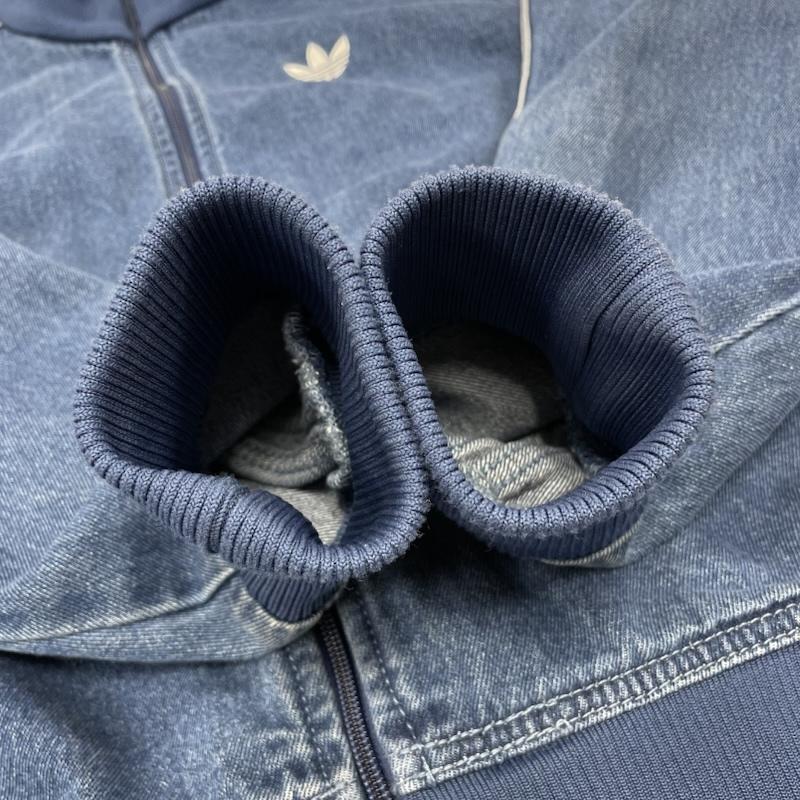 アディダス デニム トラックジャケット トップ ファイヤーバード