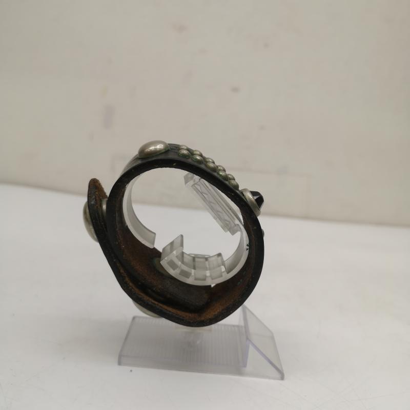 ウルフズヘッド HEAD PORTER レザー スタッズ バングル ブレスレット