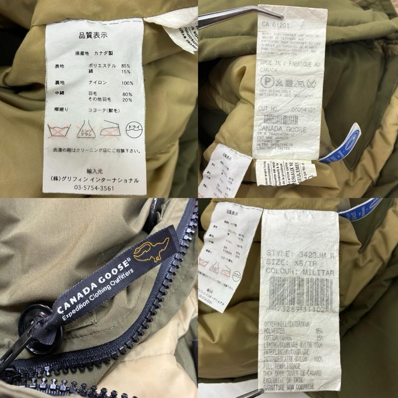 カナダグース 旧タグ 3423JM バンクーバー ダウンジャケット VANCOUVER