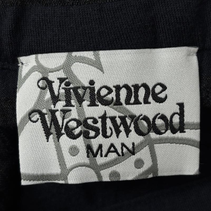 ヴィヴィアンウエストウッドマン ウール ボーダー サルエル パンツ VW