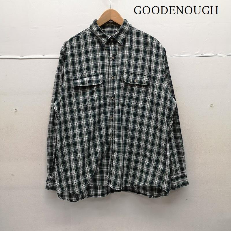 GOODENOUGH チェック柄長袖シャツ グッドイナフ 90s 初期 長袖 チェック シャツ 表記無し 50148213