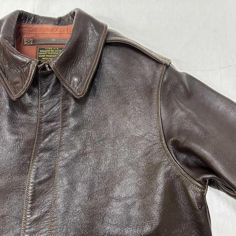 バズリクソンズ TYPE A-2 ROUGH WEAR CLOTHING CO. BR80593 HORSEHIDE ITALY製 38 38 50148327 50148327の画像