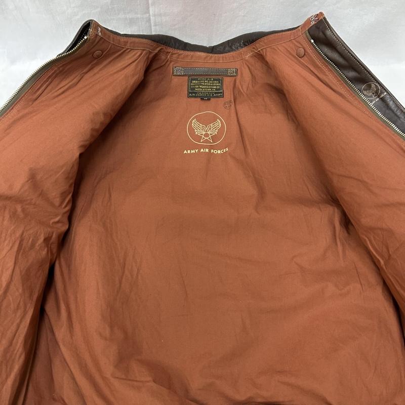 バズリクソンズ TYPE A-2 ROUGH WEAR CLOTHING CO. BR80593 HORSEHIDE ITALY製 38 38 50148327 50148327の画像