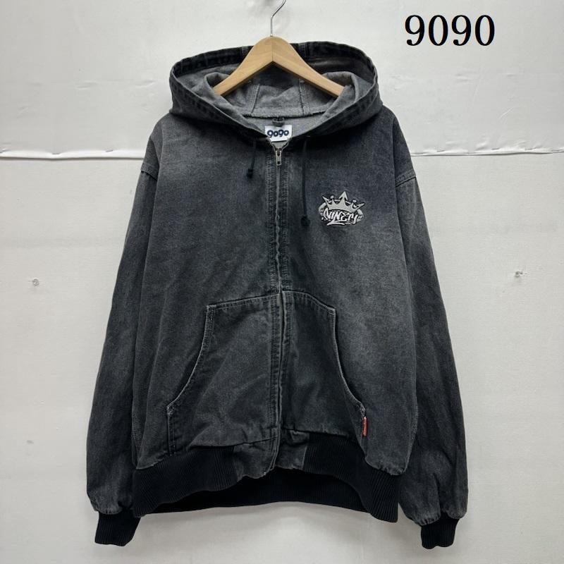 古着 9090 King Logo Vintage Denim Hoodie デニム フード ジャケット