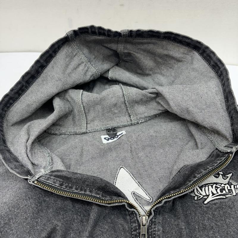 古着 9090 King Logo Vintage Denim Hoodie デニム フード ジャケット
