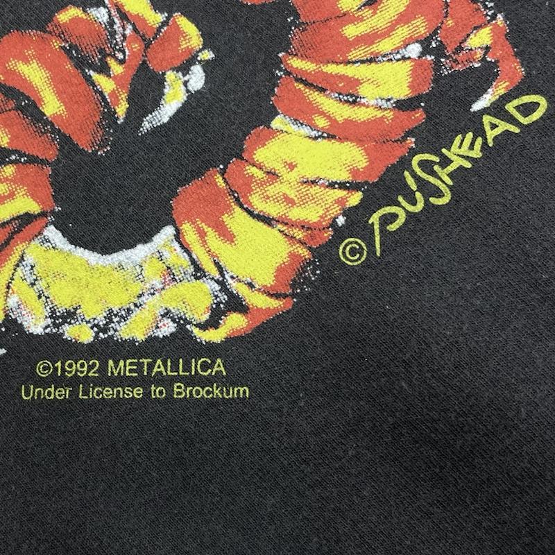 古着 METALLICA メタリカ バンドT ロックT スカル ヴィンテージ加工
