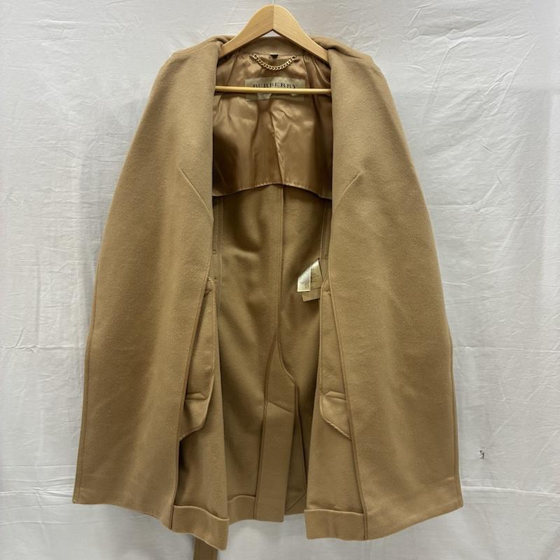 バーバリー トレンチコート Burberry ウール 21aw バーバリー 8022051 カシミヤ ウール ボタンレス ベルト ロング