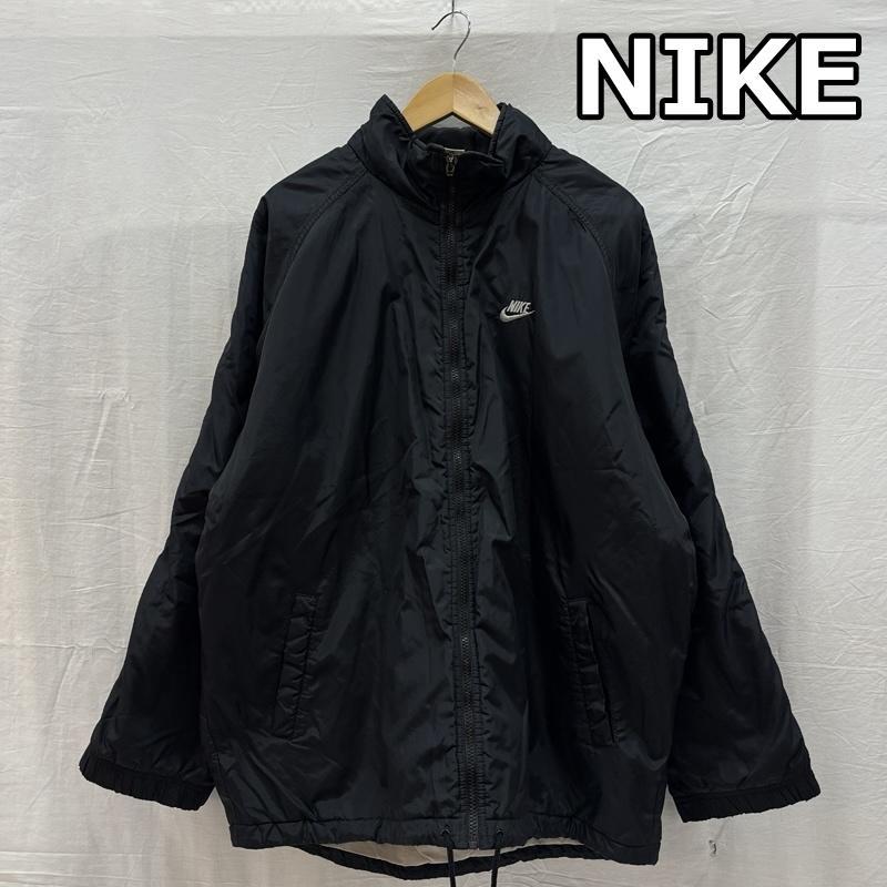 ナイキ タイ製 スタンドカラー フード収納 ジップアップ 中綿 ナイロン