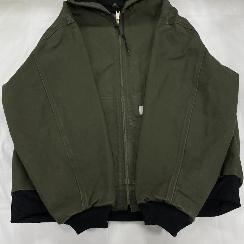 カーハート アクティブジャケット ジップアップ フード USA製 タグ