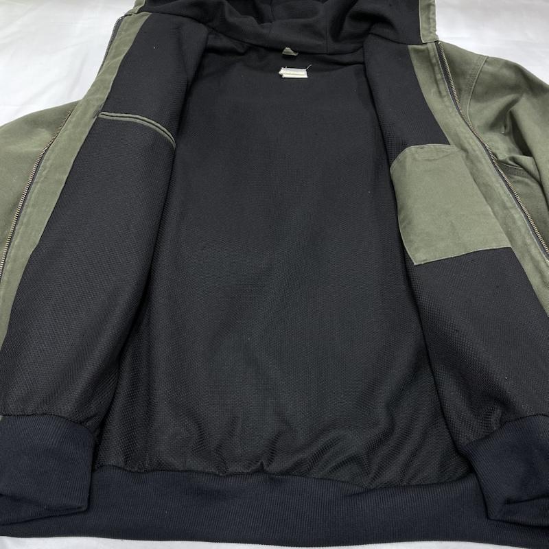 カーハート アクティブジャケット ジップアップ フード USA製 タグ