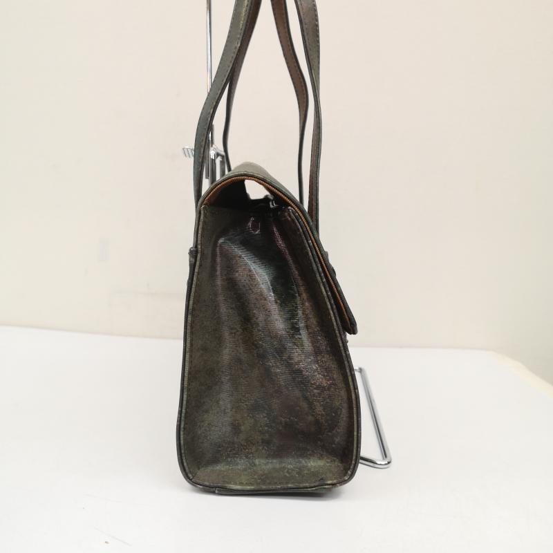 ジャンポールゴルチエ ヴィンテージ Vサイバー ハンドバッグ 玉虫色