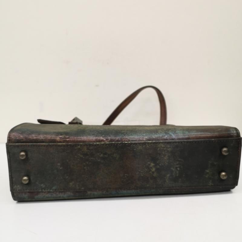 ジャンポールゴルチエ ヴィンテージ Vサイバー ハンドバッグ 玉虫色