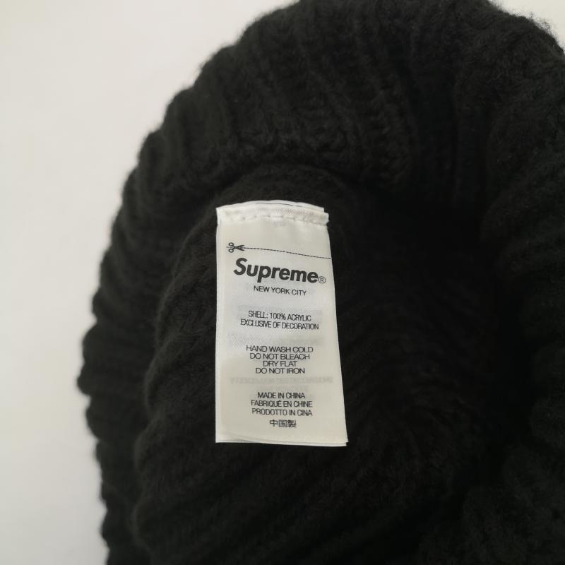 シュプリーム 23AW Classic Logo Chunky Ribbed Beanie クラシック
