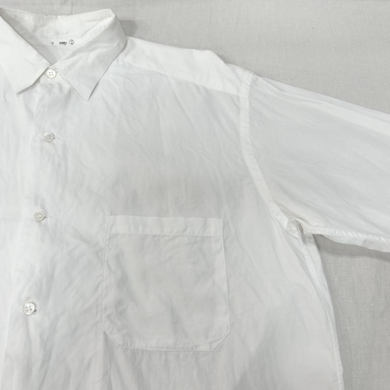 【美品】ワイズ/Y's 長袖シャツ　ワイシャツ　白シャツ　ヨウジヤマモト　ドレス 美品 Y's Yohji Yamamoto ホワイト 白 ドレスシャツ 長袖 L - メルカリ