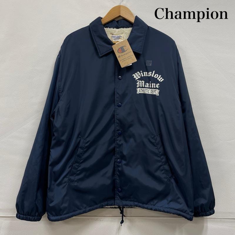 チャンピオン コーチ ジャケット ロゴ ボア Winslow Maine ナイロン