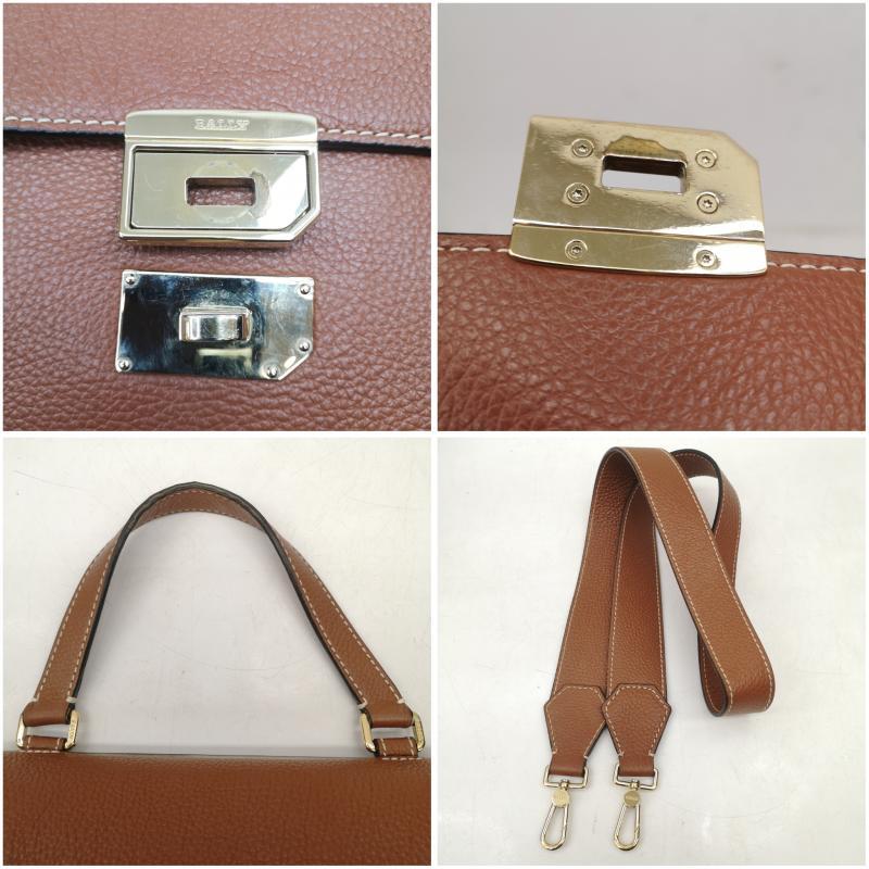 バリー BREEZE SM ターンロック 2WAY レザー ショルダー ハンド バッグ 