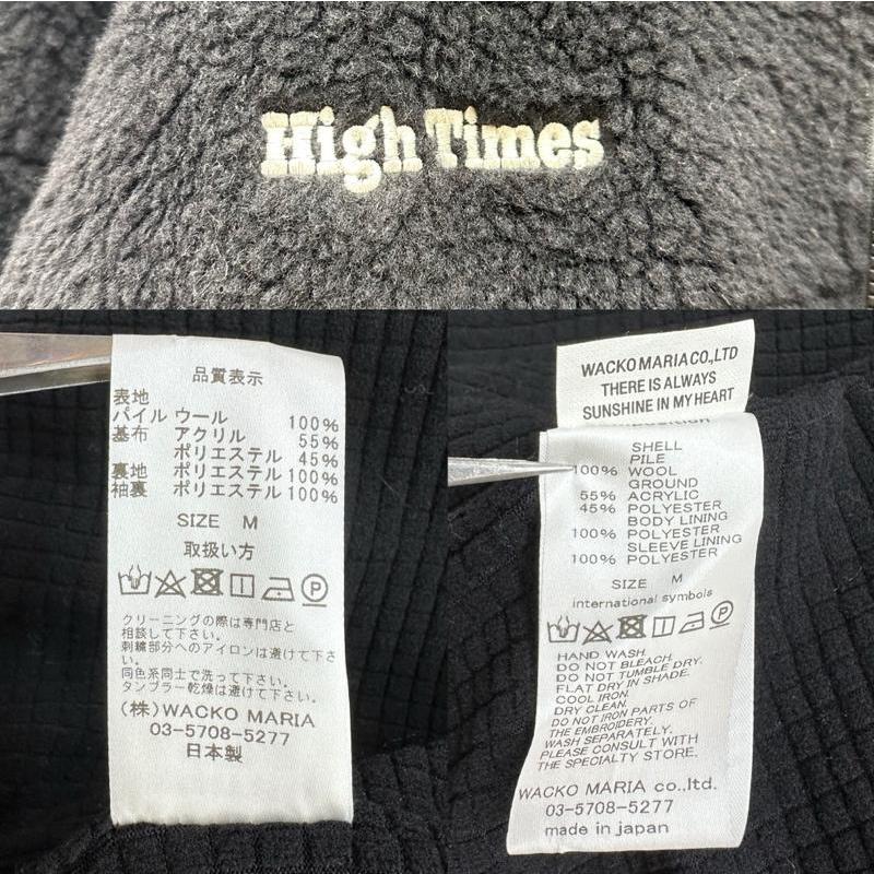 ワコマリア HIGHTIMES BOA FLEECE JACKET ボア フリース ジャケット M 