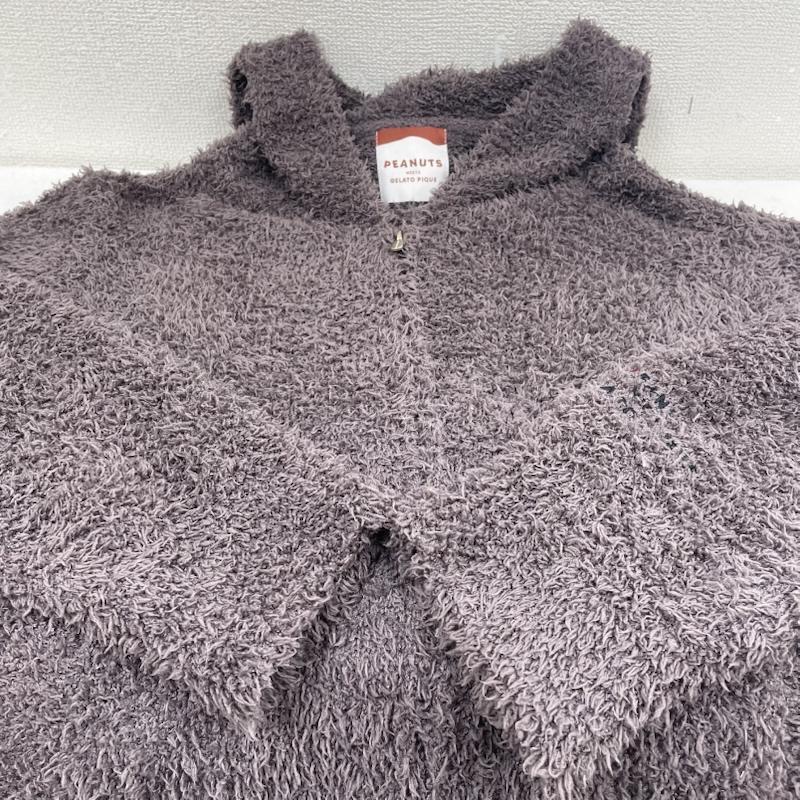 ジェラートピケ スヌーピー コラボ フルジップ パーカー カーディガン