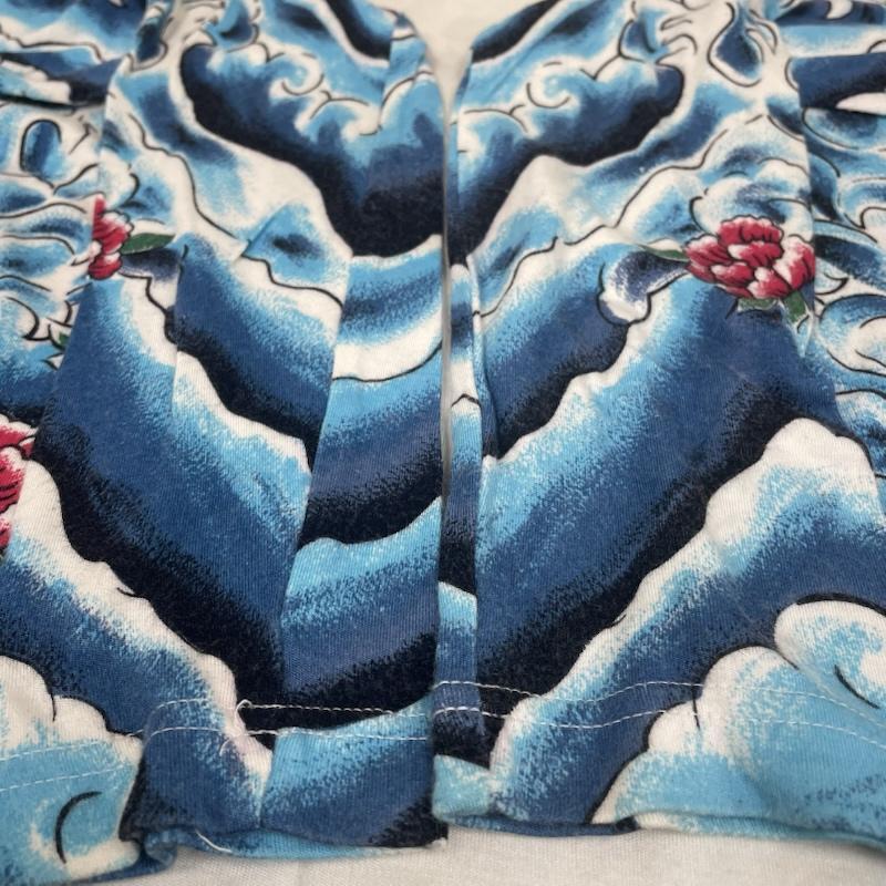 マサキマツシマ ロンT 長袖 Tシャツ クルーネック 総柄 和柄 プリント