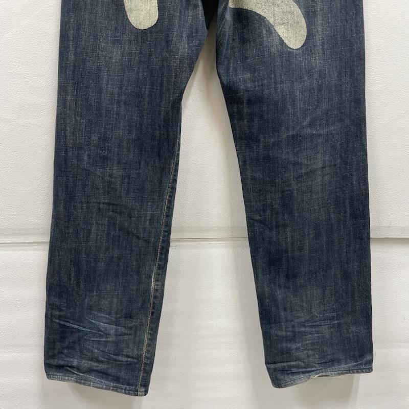 427】EVISU エヴィス エビス 赤 大黒 カモメ セルビッチデニム W32 