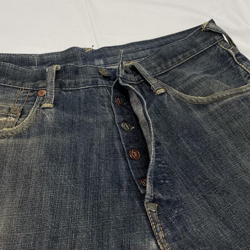 エヴィス ビックカモメ ペイント デニム セルビッチ 赤耳 ボタンフライ