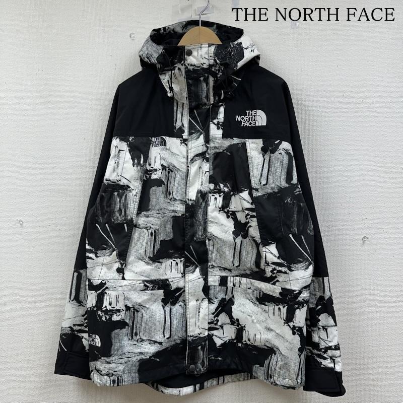 North Face マウンテンパーカー ザノースフェイス 総柄 マウンテン パーカー ナイロン ジャケット M