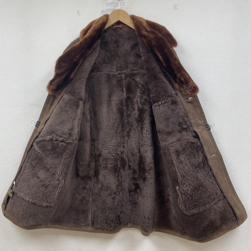 古着 EL Gamo スペイン製 ムートン コート 羊革 レザー 80s 90s ランチ