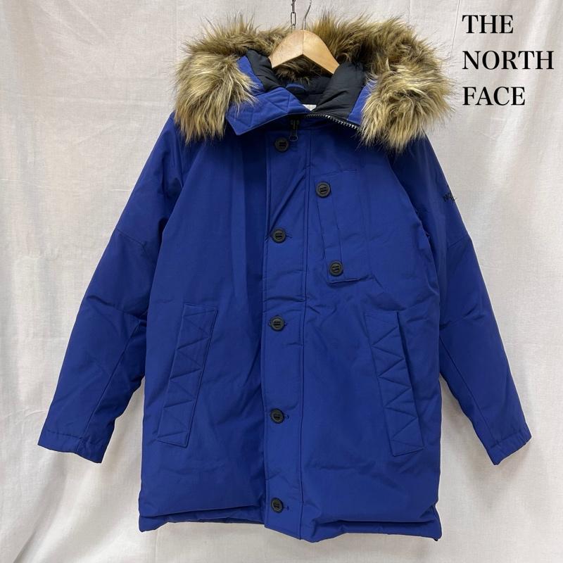 ザノースフェイス ブルー ダウンジャケット 韓国製 サイズ95 Lサイズ