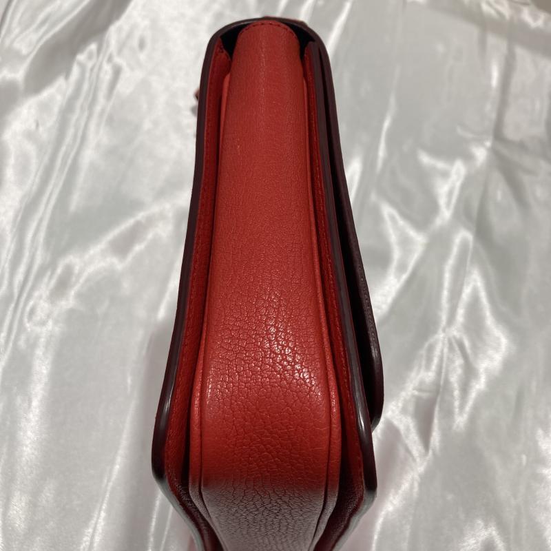 バーバリー BURBERRY レディース ショルダーバック レザー レッド D 